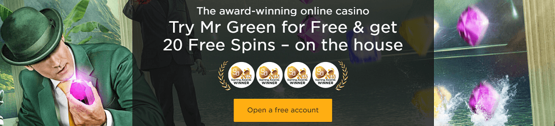 Mr Green 20 Free Spins Bonus