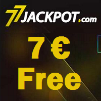 7€ for free at 77Jackpot Casino
